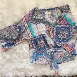 NEVERWORN peachlove California paisley shirt